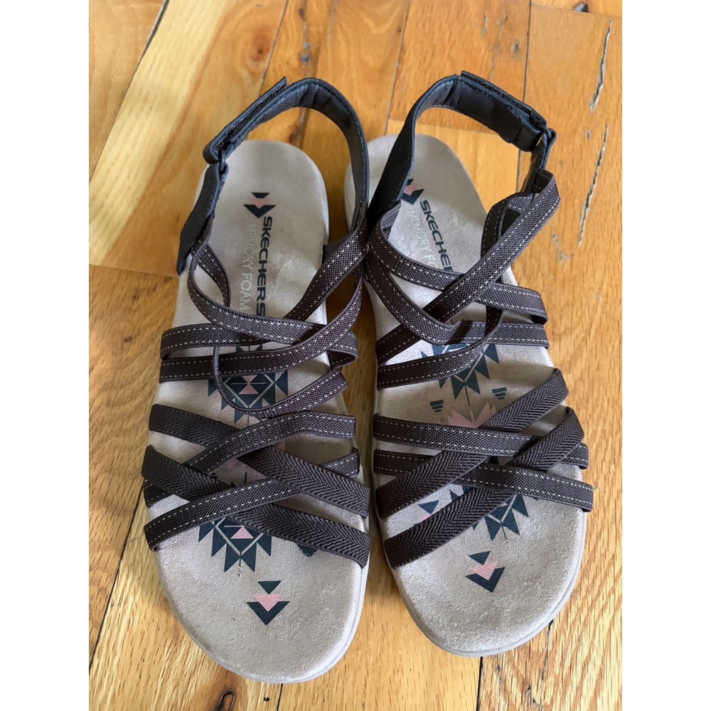 Women's Reggae Slim Strappy Sport Sandal Brown Size 9
